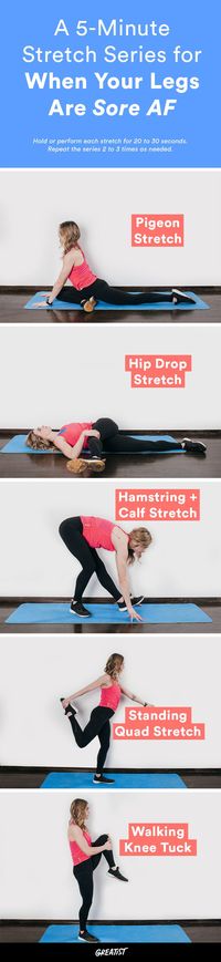 Because hobbling around isn't a good look.  #greatist https://greatist.com/fitness/stretching-exercises-lower-body-stretches