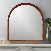 Acacia Wood Mantel Mirror + Reviews | CB2