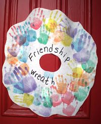 Preschool Playbook: Friendship Day will add kids names on their handprints and school name/year