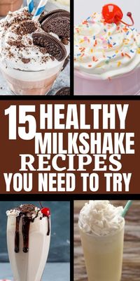 Looking for Healthy milkshake recipes? Don't worry you're in the right place. I like healthy recipes and these are milkshake recipes you'll like. If you'll like to make healthy milkshake recipes then this pin is for you so don't hesitate and check them out. #healthymilkshakerecipes