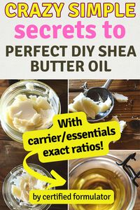 DIY homemade shea butter oil: Make sure to read the article for the best information on your DIY shea butter oil. Exclusive recipes that transform shea butter into a luxurious oil for hair and face. Discover organic skin care secrets, embrace natural skin care rituals, and master DIY skin care techniques. Learn how to create a skin moisturizer that's not only a natural homemade moisturizer but also a testament to the power of pure, organic ingredients. Your journey to glowing skin starts here!