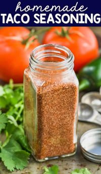 This Homemade Taco Seasoning is so easy to make and is perfect for so many recipes!