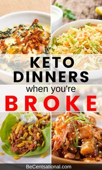 These frugal fast and easy keto dinners are a great healthy step towards improving your health and help you lose weight fast. They are budget friendly too. keto recipes for a meal prep lunch. These easy keto lunch ideas are great to take to work on the ketogenic diet. The healthy meal prep ideas are low carb, gluten free, and some are paleo and vegetarian too. #ketogenicdiet #ketodinners #ketomeals