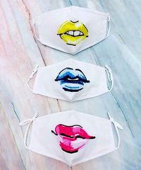 Love this White Lips Non-Medical Face Mask - Set of 3 on #zulily! #zulilyfinds