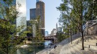 Chicago Riverwalk · Buildings of Chicago · Chicago Architecture Center - CAC Clark Street Bridge, Marina Towers, downtown chicago, chicago engagement session location, city views, city of chicago, urban park,