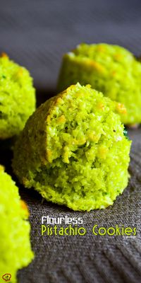 Flourless Pistachio Cookies