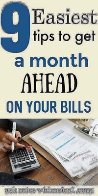 Click through to read the 8 simple tricks to get a month ahead on your bills. You can stop living paycheck to paycheck in less than 30 days using these tips to get ahead on your bills even on a low income. You can live a financially free life if you are always ahead on your bills. Use these easy budgeting tips to get your finances in order and save money wherever possible. These frugal living tips will help you save money. #millennial #frugal #moneytips #personalfinance #moneymanagement