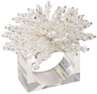 AmazonSmile: Kim Seybert Brilliant Napkin Ring in Clear: Home & Kitchen