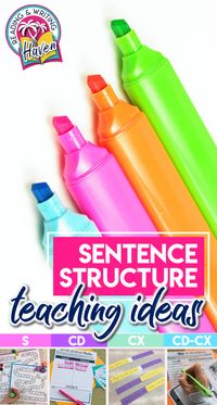 Ideas for scaffolding sentence structure lessons to make them memorable and effective #MiddleSchool #HighSchool #GrammarLessons #EngagingELA