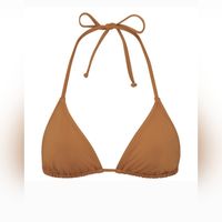 Skims Swim Triangle Bikini Top Sold Out Color > Almond Size L New With Tags