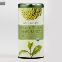 Food And Drink -This tea pairs matcha with fine, organic green leaf tea for a fresh, smooth flavor that kickstarts your morning. A member of the Ethical Tea Partnership, The Republic of Tea promotes wellbeing and good works for the planet and the communities that farm its delicious, unique teas.   Also could be used for additives, drink, matcha, mix, organic, tea. By Cost Plus World Market.397942