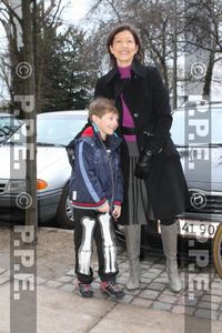 The then Prince Felix at a children's carnival at his school on February 23, 2009