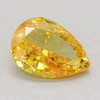 1.4 Ct. Fancy Vivid Yellow Pear Lab Created Diamond | 5950272B