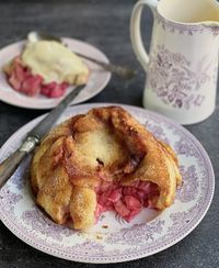 Traditional Baked Rhubarb Charlotte - Lavender and Lovage