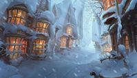 "Winter is coming to Hogsmeade!" by Elizaveta Lebedev : harrypotter