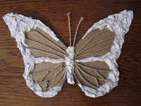 cool use of materials for butterfly