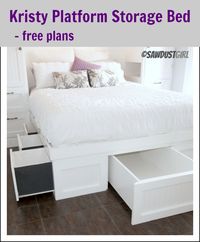 Kristy Platform Storage Bed – free plan