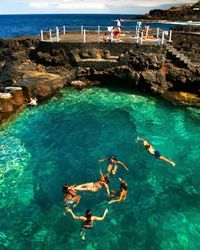 Natural swimming pool - Charco Azul, Tenerife, La Palma, Canary Islands