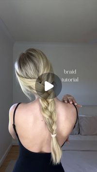 maya kate on Instagram: "THE BRAID TUTORIAL 🫶🏼🫶🏼🫶🏼 so easy with practise, tag me if you try!! 🥹 also, crying at my concentration face HAHA #hairtutorial #braidtutorial #howtobraidhair how to braid, easy braid step by step tutorial, easy hair tutorial"