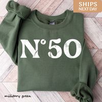 The Boho Boutiques Award-Winning 50th Birthday sweatshirt is perfect for any occasion. Our handcrafted fifty, birthday sweatshirt, 1974 sweatshirt, 50th birthday gift, 50th birthday, 50th birthday party, happy 50th birthday, 50th birthday men, 50th birthday gifts, gift for mom, birthday party, birthday crew, 50 and fabulous designs are printed on the softest material with the highest quality eco-friendly ink available! We believe in only selling items using ink that is not only safe for the environment but also safe for your skin! ✧ Quick Sizing Tip ✧ All our t-shirts are unisex and fit great for both men and women. Women should order one (1) size down if they prefer a slimmer fit.  Our sweatshirts are unisex and fit great on both men and women. We recommend ordering a size up if you prefe