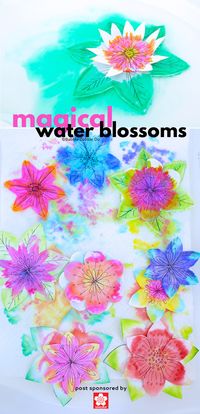 A Paper Flower for Kids to Make: Magical Water Blossoms - Babble Dabble Do