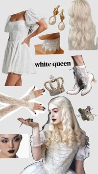 #whitequeen #aliceinwonderland #solocostume #costumeidea #crown