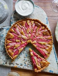 Rhubarb frangipane tart recipe | Sainsbury's Magazine