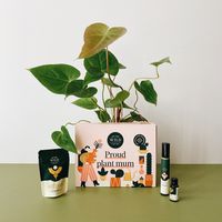 BY WE THE WILD These foolproof formulas are everything you need for fast growth, strong roots and lush, healthy leaves. We the Wild's three mini essentials give plants all of the goodness and none of the guesswork. The perfect amount for 1-2 plants. Includes: 15mL Protect Spray for leaf issues and shine + 5mL Grow Concentrate for fast growth + 30g Support Pellets for resilient roots. Packaged in a compostable kraft mailer. All products are certified organic, pet safe, Australian made & scientifi