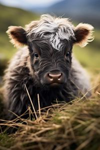 cute special baby cow photography