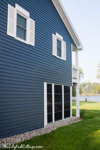 Westcott Navy Paint by Benjamin Moore - Navy and White exterior paint colors