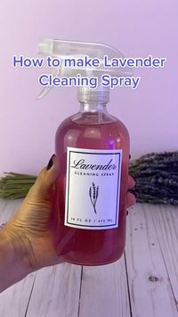 DIY Lavender Cleaning Spray + Free Printable Label