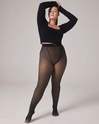 TOAST - FLEECE-LINED TIGHTS - SHEER ILLUSION