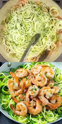 This Keto Shrimp Scampi Zoodles Recipe is a quick, easy, low carb, tasty meal that’s lightened up with a delicious lemon butter sauce. This Scampi recipe pairs well with zucchini noodles to make the perfect keto-friendly meal the whole family can enjoy.