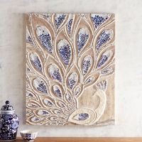 Mosaic Peacock Wall Panel