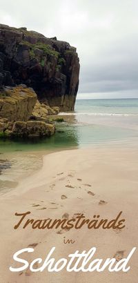 Entdecke 2 traumhaft schöne Strände in den schottischen Highlands. Diese beiden Traumstrände solltest du bei deinem Urlaub oder Roadtrip durch Schottland nicht verpassen! #schottland #roadtrip #reisen