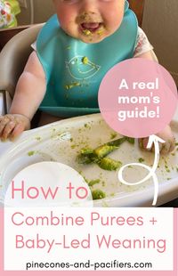 Combing Purees and Baby-Led Weaning