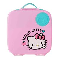 ﻿B.BOX HELLO KITTY FASHIONISTA LUNCHBOX The whole foods lunchbox just got a whole lot sweeter, thanks to Hello Kitty. Featuring a large compartment that fits a whole sandwich plus, sitting underneath the tray is a Hello Kitty inspired gel cooler pack to keep food fresher for longer. Or, remove the sandwich tray and the compartment now easily fits lunchtime alternatives like pasta and salads. The unique flexi-whole fruit holder lets you store a whole apple, as the stretchy seal bends around the s