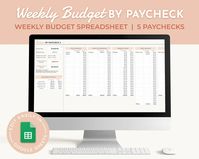 Budget by Paycheck Weekly Budget Zero-based Budget Paycheck | Etsy Bangladesh