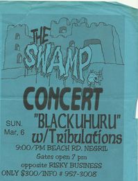 Black Uhuru - Mar 6 - PM Beach RD. Negril, Jamaica