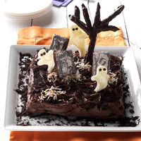 Ghosts in the Graveyard Cake