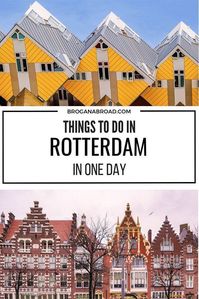 The best itinerary for one day in Rotterdam, The Netherlands. What to do and what to see in Rotterdam in one day if you are short of time or are visiting on a day trip. #Rotterdam #Netherlands #Holland