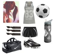 black-grey-white perfect match #outfit #soccer #football #training #women