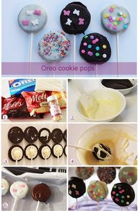 Oreo cookie pops recipe - Biscuits and cookies