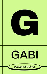 Modern Gabi Personal Trainer Business Card