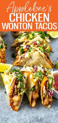 Applebee's Chicken Wonton Tacos - The Girl on Bloor