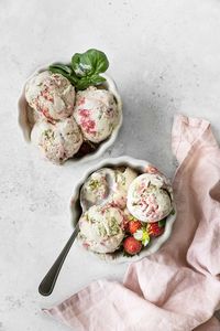 Roasted Strawberries & Lime Basil Ice Cream - Adventures in FoodieLand