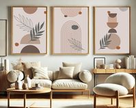 Boho Prints Set of 5, Trendy Printable Wall Art, Abstract Art, Boho Wall Gallery, Neutral Art, Pink Sage Green, Aesthetic Apartment Decor - Etsy UK