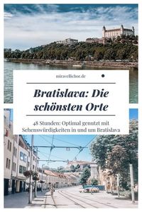 Bratislava - die schöne Stadt in der Slowakei. Lohnt sich der Besuch? Ja! Die schönsten Orte in und um die Stadt herum stelle ich dir hier vor.