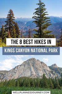 Planning a trip to Kings Canyon National Park? Don't miss this guide on the 8 best hikes in Kings Canyon National Park, covering everything from easy hikes to strenuous multi-day backpacking trips like Rae Lakes Loop!rnKings Canyon National Park Hiking | Best Hikes Kings Canyon | Kings Canyon National Park Hikesrn