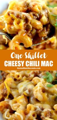 *NEW* A variation on mac and cheese, chili mac adds pantry ingredients to a classic meal. Once your family tries chili mac, you'll be making it on repeat! #ChiliMac #CheesyChiliMac